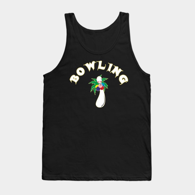 Bowling Palm Tree Tank Top by aceofspace